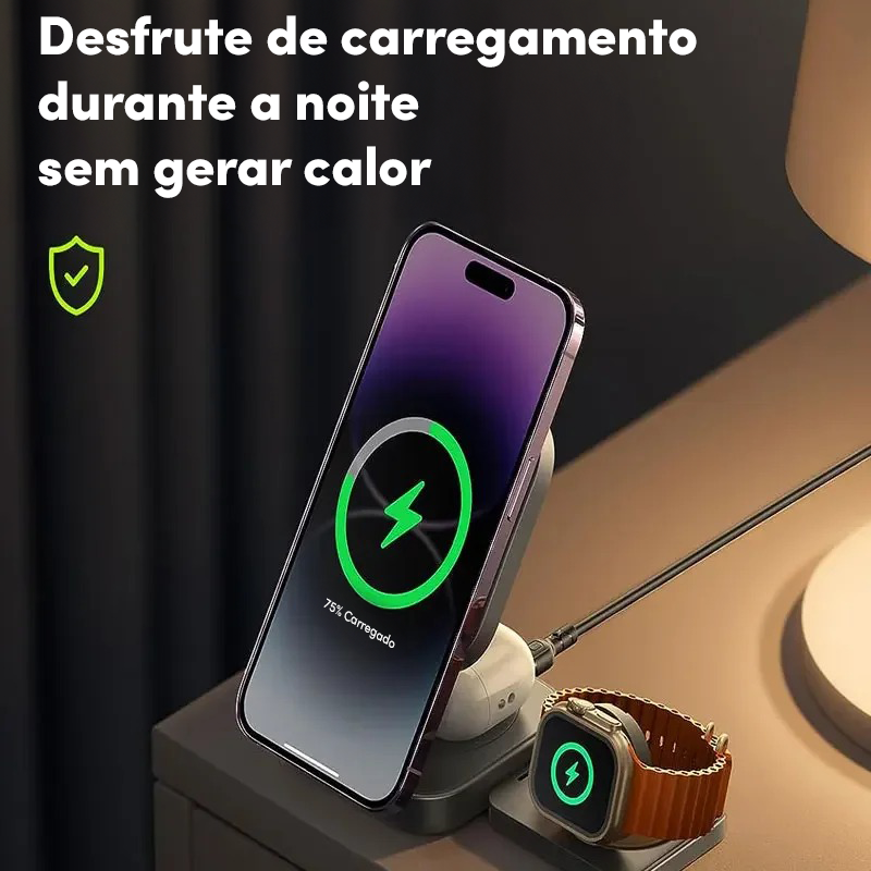 Carregador MagniCharge Pro 3 em 1